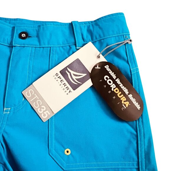 Sperry Top-Sider Tech Shorts Women S Blue NWT Cordura Outdoor Hiking Boating - Picture 3 of 12